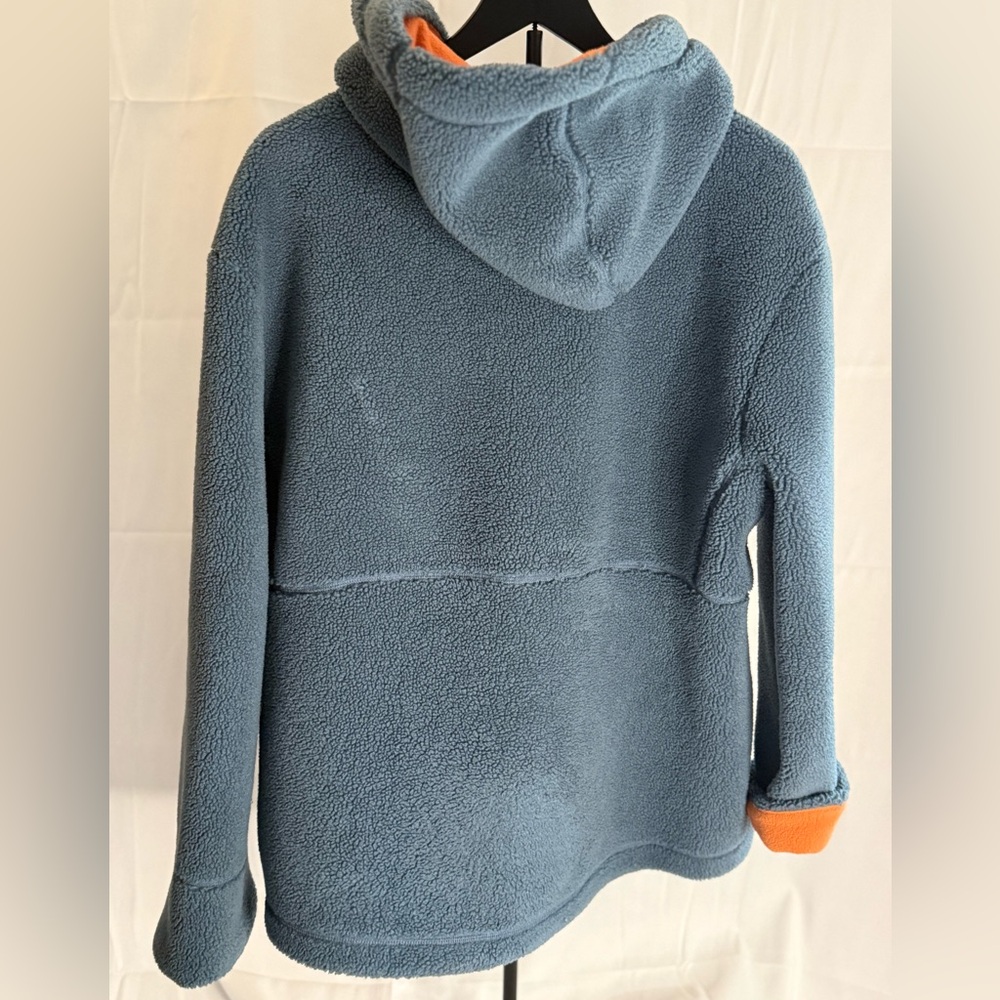 Pendleton Cozy Blue Teddy Jacket With Bright Oran… - image 2